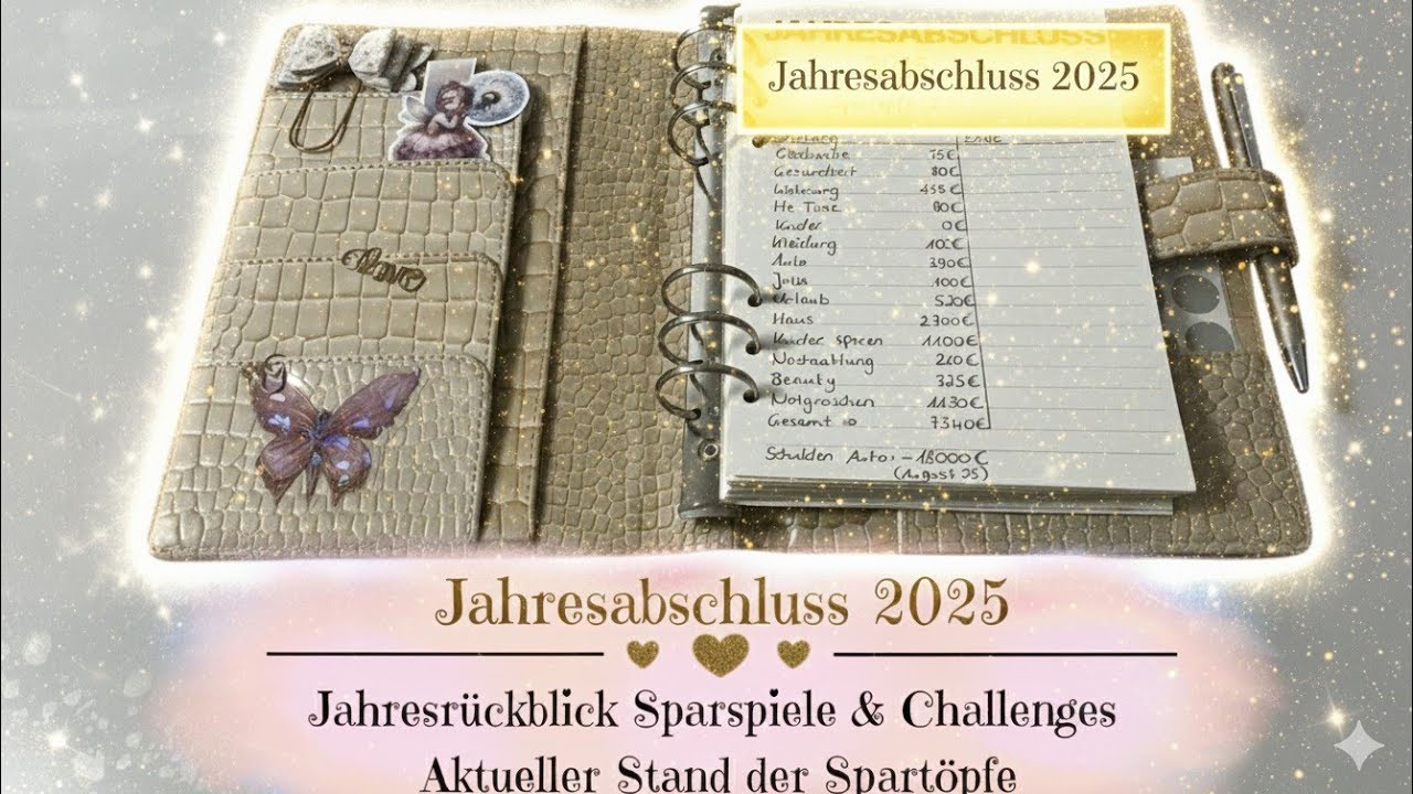 🦋Wie viel habe ich 2025 gespart? | Mein großer Jahresabschluss | Aktueller Stand der Spartöpfe🦋