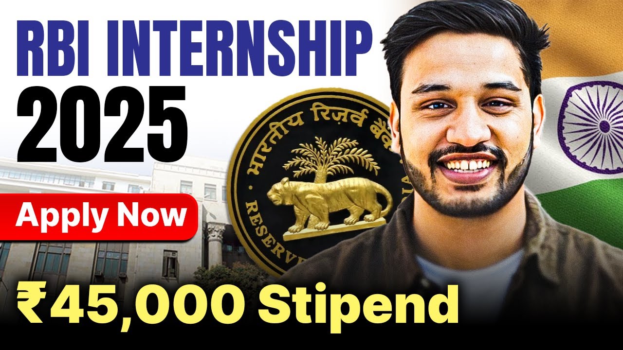 RBI Research INTERNSHIP 2025 | Reserve Bank of India Internship for College Students & Freshers