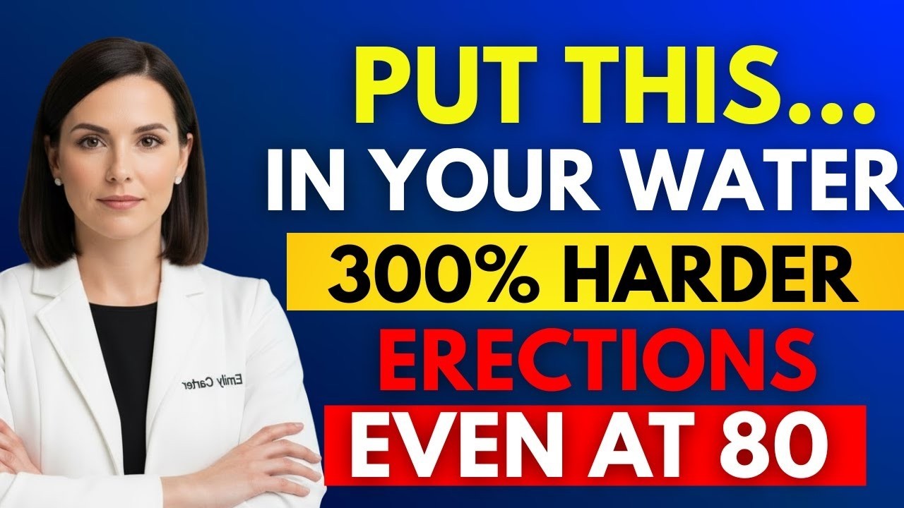 Men Over 50: STOP Drinking Plain Water! Add THIS for Max Nitric Oxide and Rock-Solid Erections!..