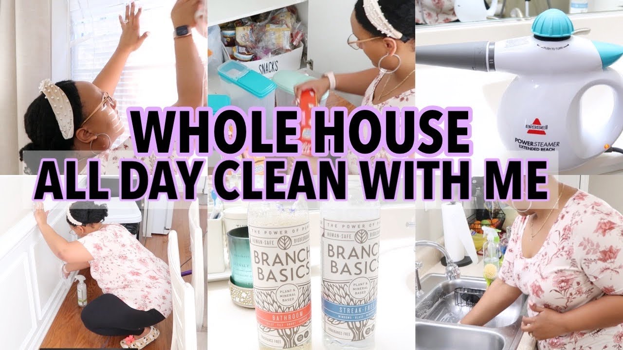 ALL DAY CLEAN WITH ME / LAUNDRY MOTIVATION 2021 / EXTREME CLEANING MOTIVATION / SPEED CLEANING