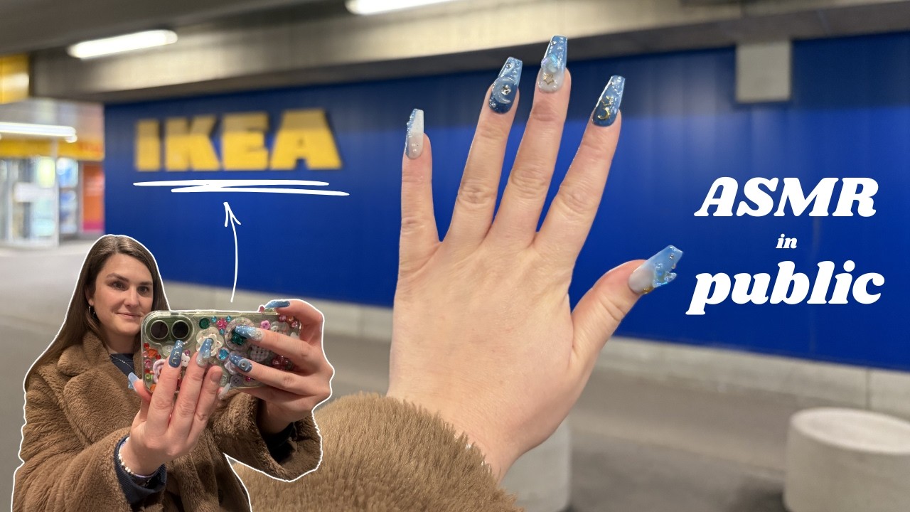 Public ASMR at IKEA 🫶 Tapping & Scratching in Showrooms