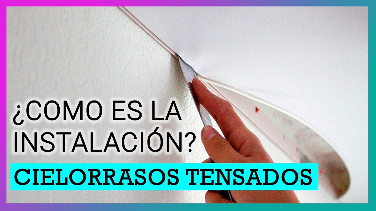 Cielorraso Tensado ⏩ TODO el SISTEMA ✅ Como es la INSTALACI&Oacute;N? ✅ Es RESISTENTE el TECHO TENSADO?
