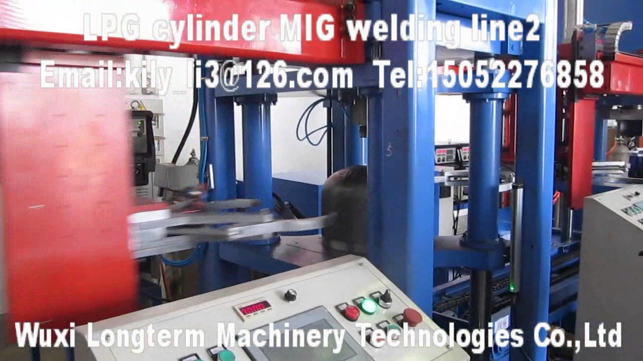 12kg 13kg 15kg Propane Gas Cylinder MIG Welding Line #propanebottle #weldingmachine