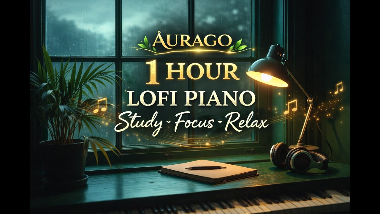 1 Hora de Música para Estudiar y Concentrarse Profundamente | Piano & LoFi Relax | ÁURAGO 🌿