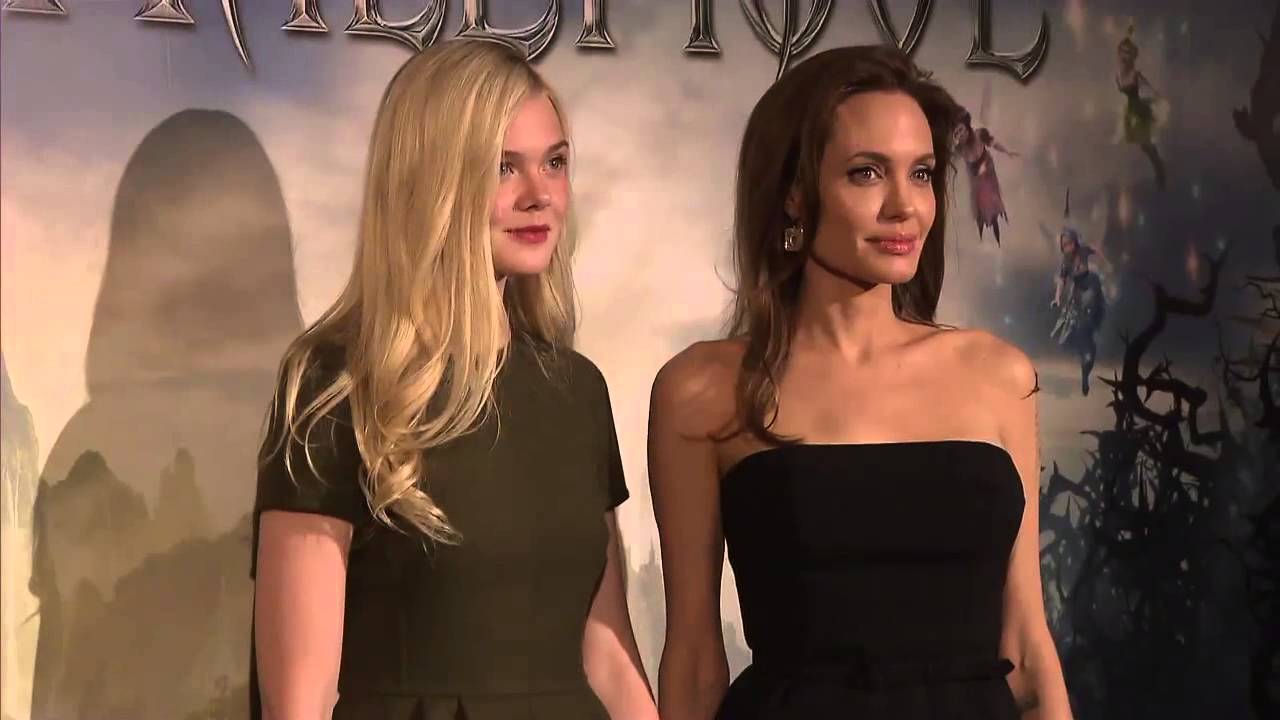 Maleficent: Angelina Jolie & Elle Fanning Fashion Shots at Paris France Press Conference| ScreenSlam