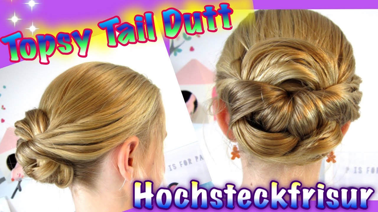 TopsyTail Dutt♥ Hochsteckfrisur/Anfänger/Weihnachten/Silvester♥Frisur für Mädchen