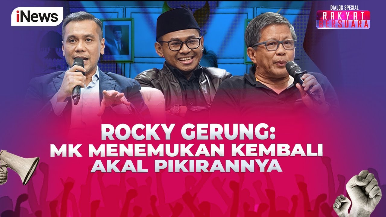 Soroti MK soal Pilkada, Rocky Gerung: Mereka Berdasarkan Alasan Putusan - Rakyat Bersuara 20/08