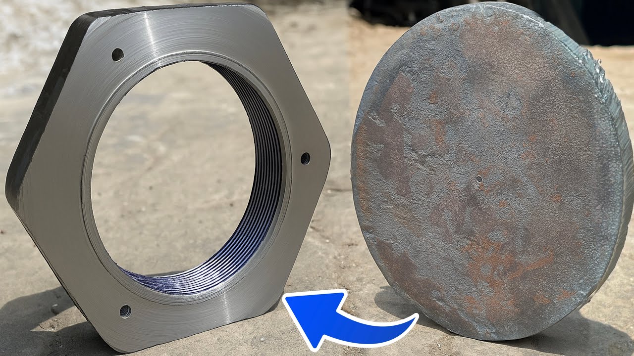 Can Handmade Steel Beat a Factory Truck Nut? Making a Broken Massive Big Nut by Iron Plate