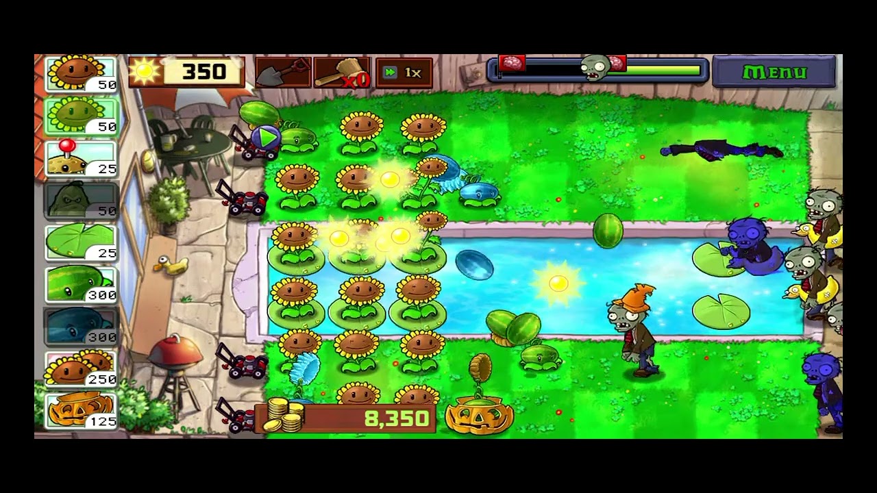 Trying to get to flag 20 in plants vs zombies 