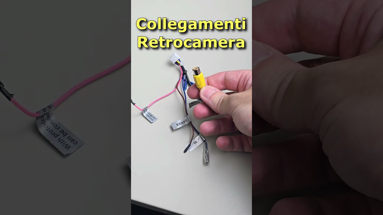 Collegamento Retrocamera Autoradio Android #automobile #ilpuntomanutenzione #retrocamera #faidate