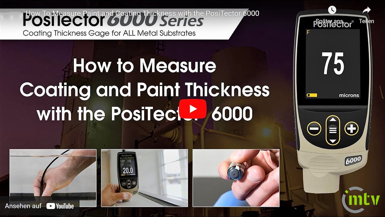 Measure Coating & PaintThickness on Metal | DeFelsko PosiTector 6000 -Schichtdicke auf Metall messen