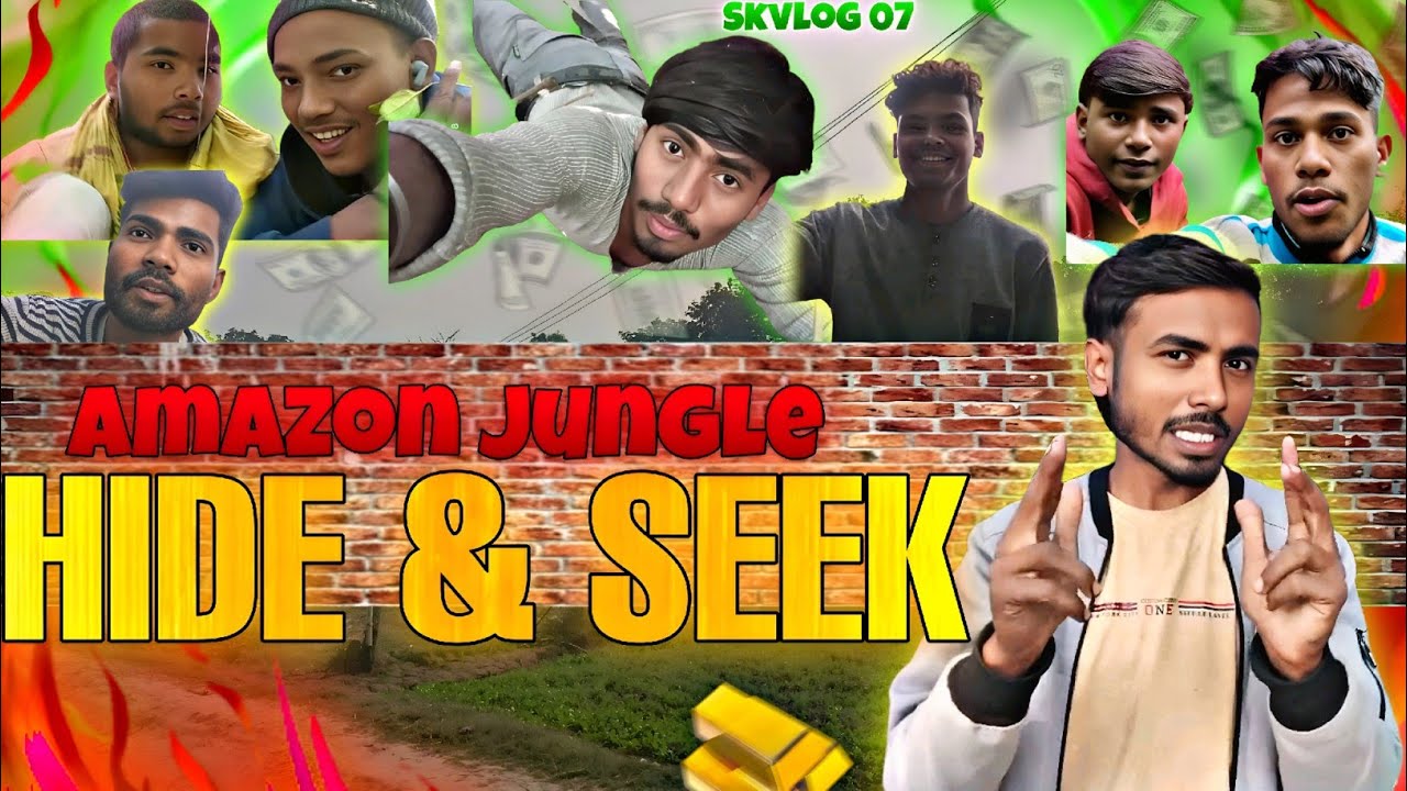 Hide & Seek Challenge In Amazon jungle 🌴🔥 | Jungle Fun Vlog | कौन छुपेगा कौन पकड़ा जायेगा । 64/365