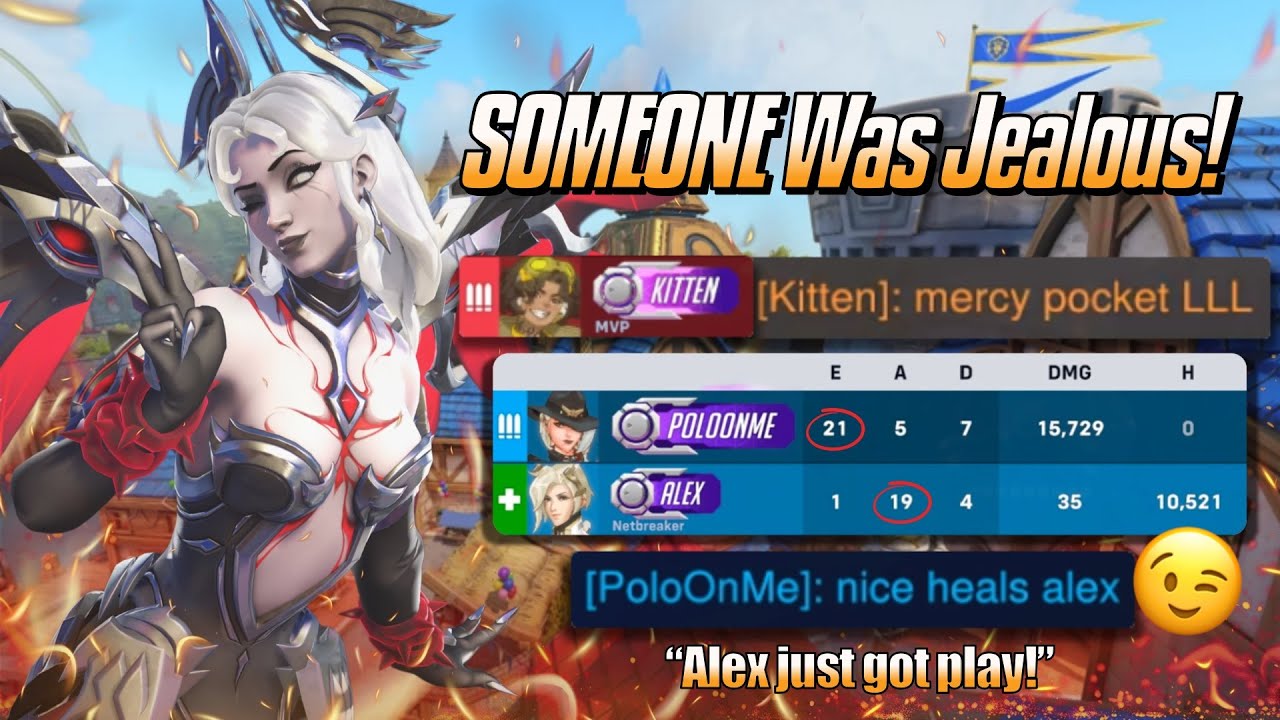 SOMEONE Was Jealous! 😉 - Mercy Gameplay & Commentary - Overwatch 2 (Season 19)