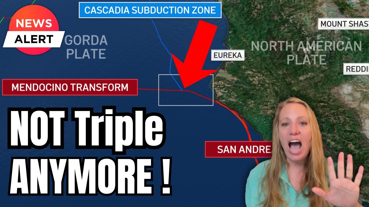 HORROR NEWS in California -Mendocino TRIPLE Junction NOW has 5 PLATES colliding-M8 Earthquake Risk !