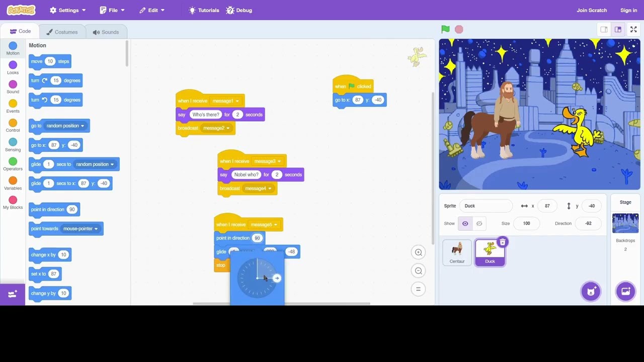 Build a Knock-Knock Joke in Scratch 😂 | Fun Block Coding for Kids
