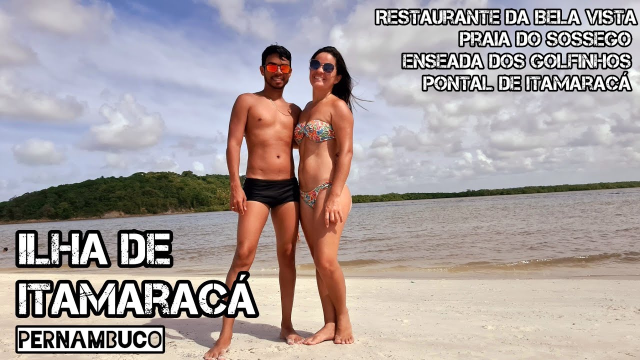 ILHA DE ITAMARACÁ - Restaurante da Bela Vista, Praia do Sossego, Enseada dos Golfinhos, Pontal.