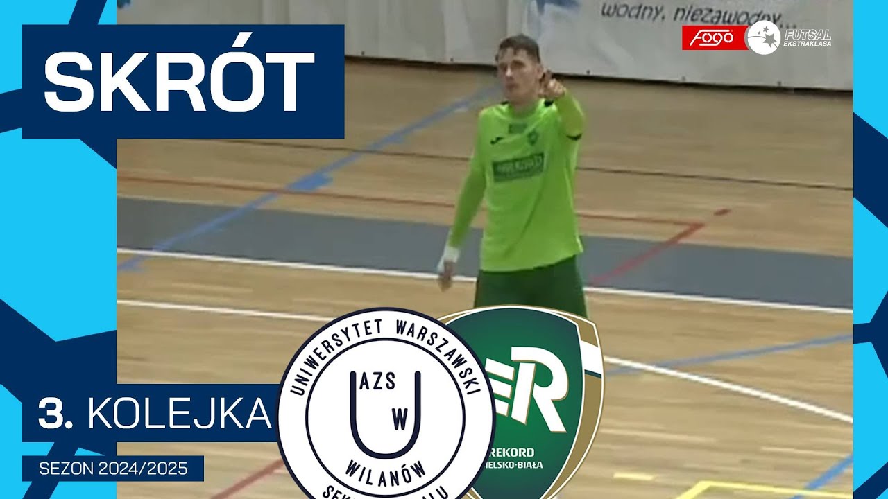 AZS UW Darkomp - Rekord Bielsko-Biała 2:5 | SKRÓT | 3. kolejka (2024/25)
