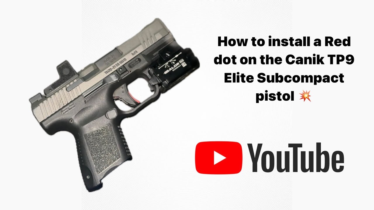 Как установить коллиматорный прицел на Canik TP9 SC Elite Perfect Optic Setup!