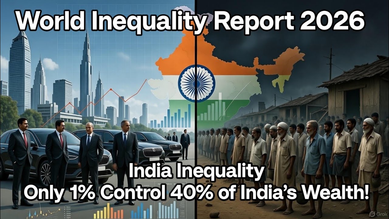 Only 1% Control 40% of India’s Wealth! | World Inequality Report 2026 | World Important Knowledge 