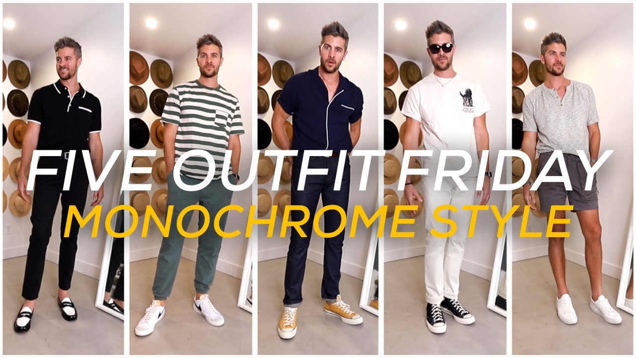 Men's Monochrome Outfit Ideas