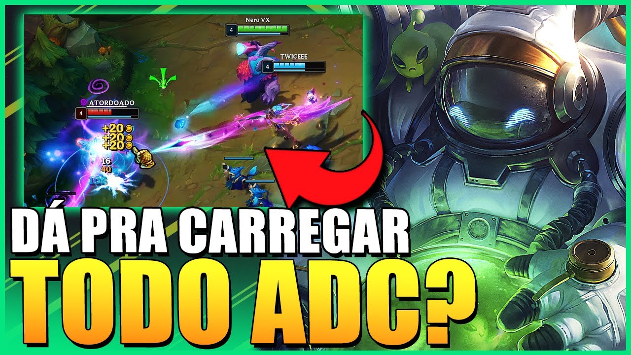 DE BARDO SUP D&Aacute; PRA CARREGAR AT&Eacute; ADC TIJOL&Atilde;O BARDO RANKED GAMEPLAY