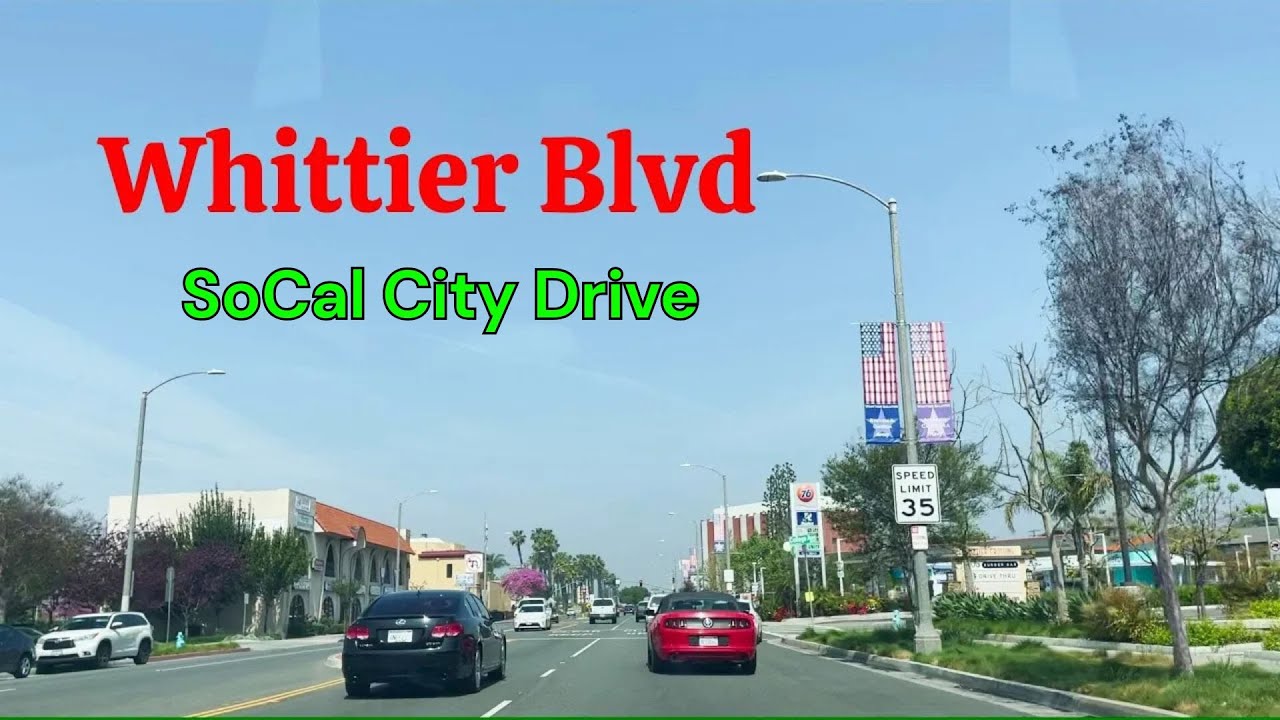 Cruising Through Suburban Los Angeles 🚗 | Whittier Blvd Drive [ASMR]