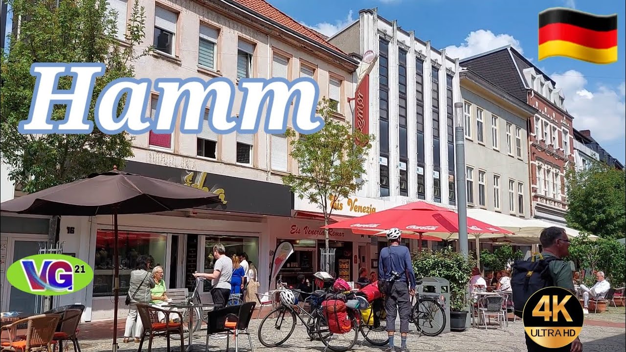 Hamm City Germany. Walking Tour.