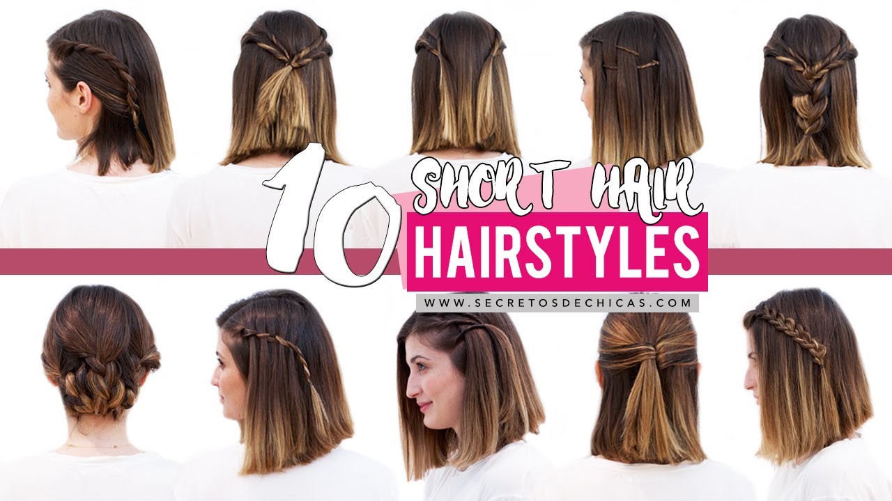 10 Quick and easy hairstyles for short hair | Patry Jordan
