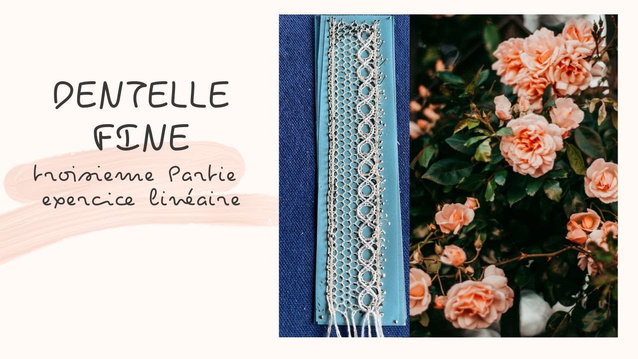 TUTO DENTELLE FINE : Le motif linéaire  troisième exercice