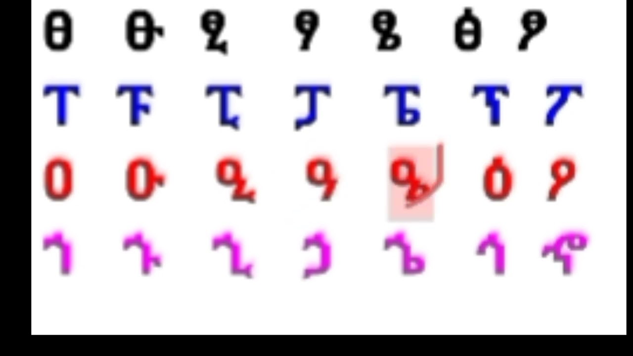 አማርኛ ፊደላትን ማጥናት ለጀማሪዎች የሚሆን