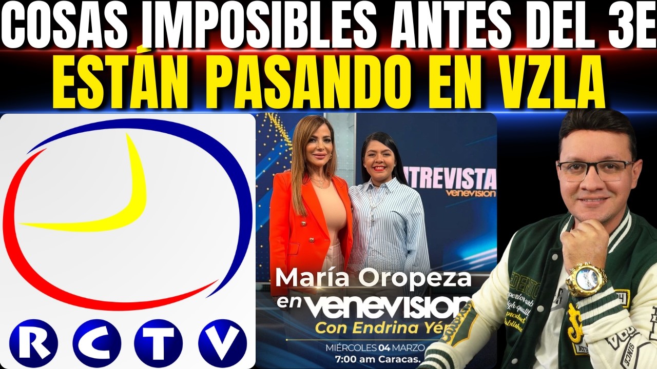 🚨TODO ESTO ERA IMPOSIBLE ANTES DEL #3E ACARICIAMOS EL RETORNO DE RCTV Y VENEVISIÓN ROMPE EL SILENCIO
