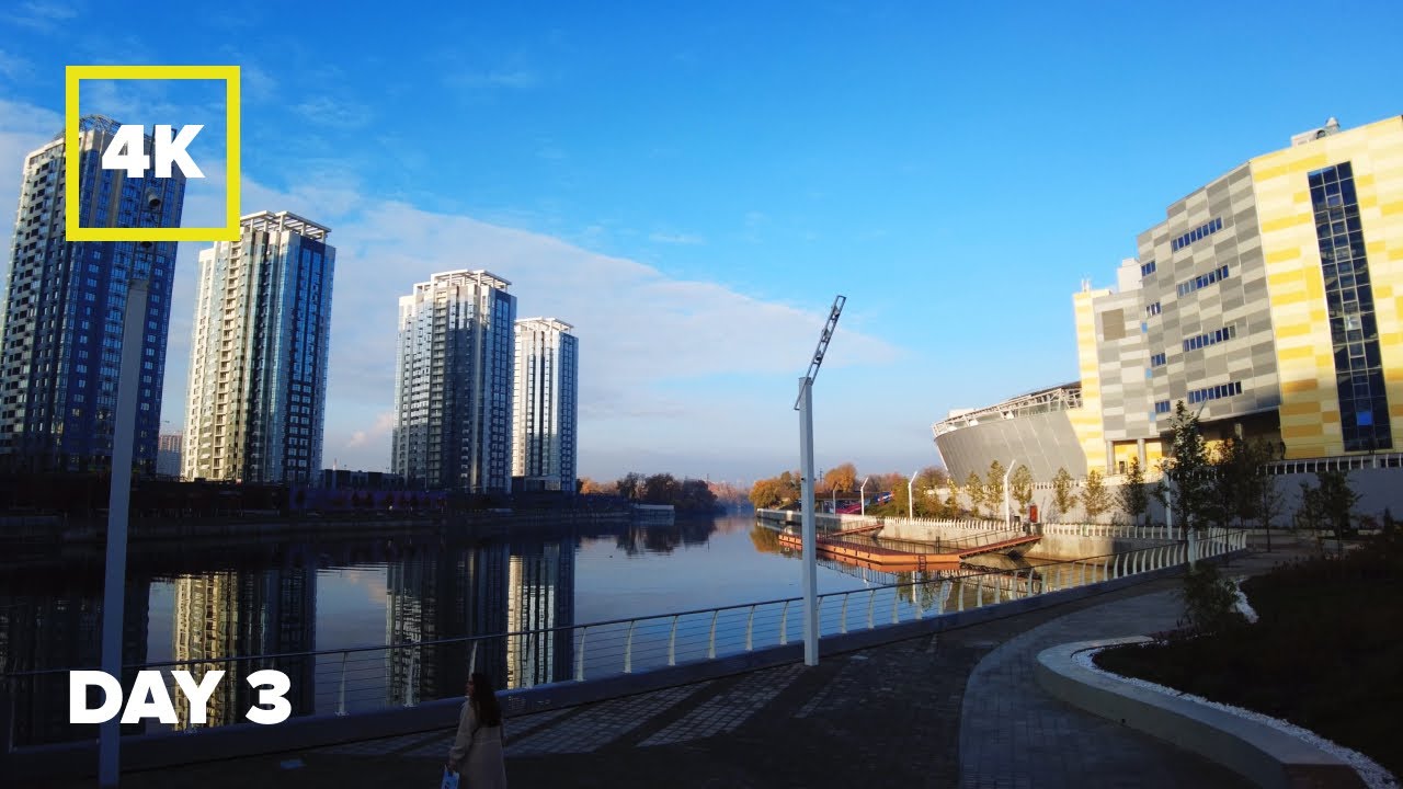 Walk along the left bank of Kyiv from Osokorki metro to the River Mall