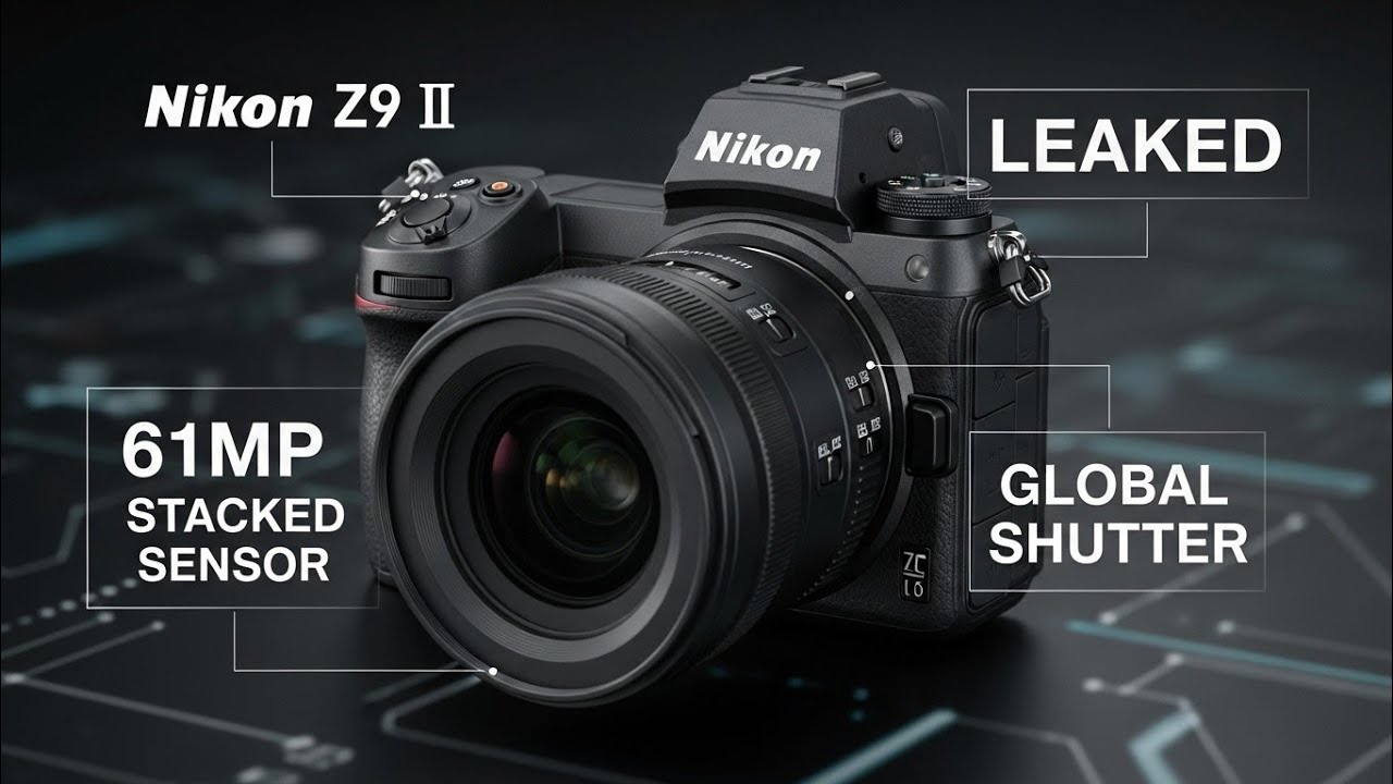 Nikon Z9 II: 61MP Stacked Sensor & Global Shutter Leaked!