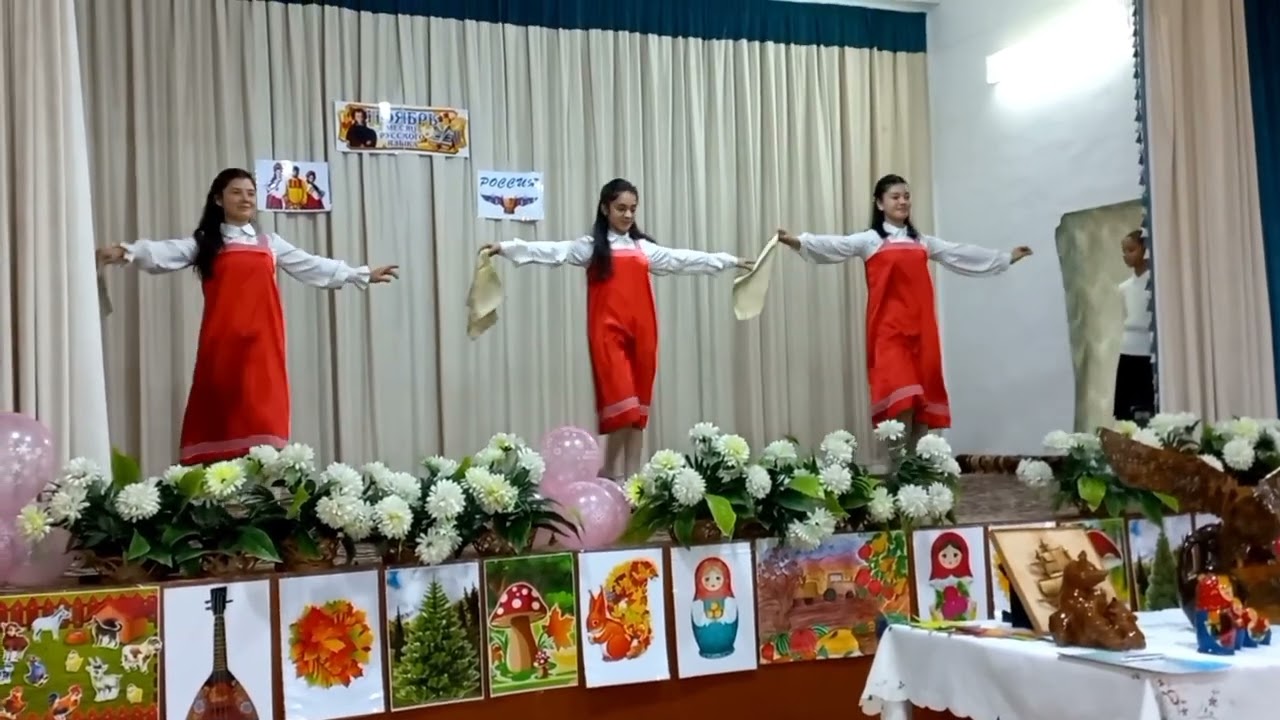 школьный праздник. Maktab tadbiri. чeстушки