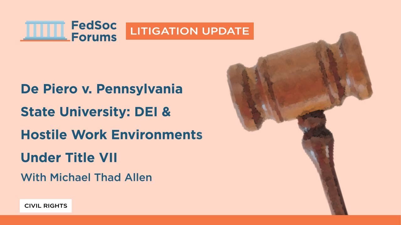 Litigation Update: De Piero v. Pennsylvania State University