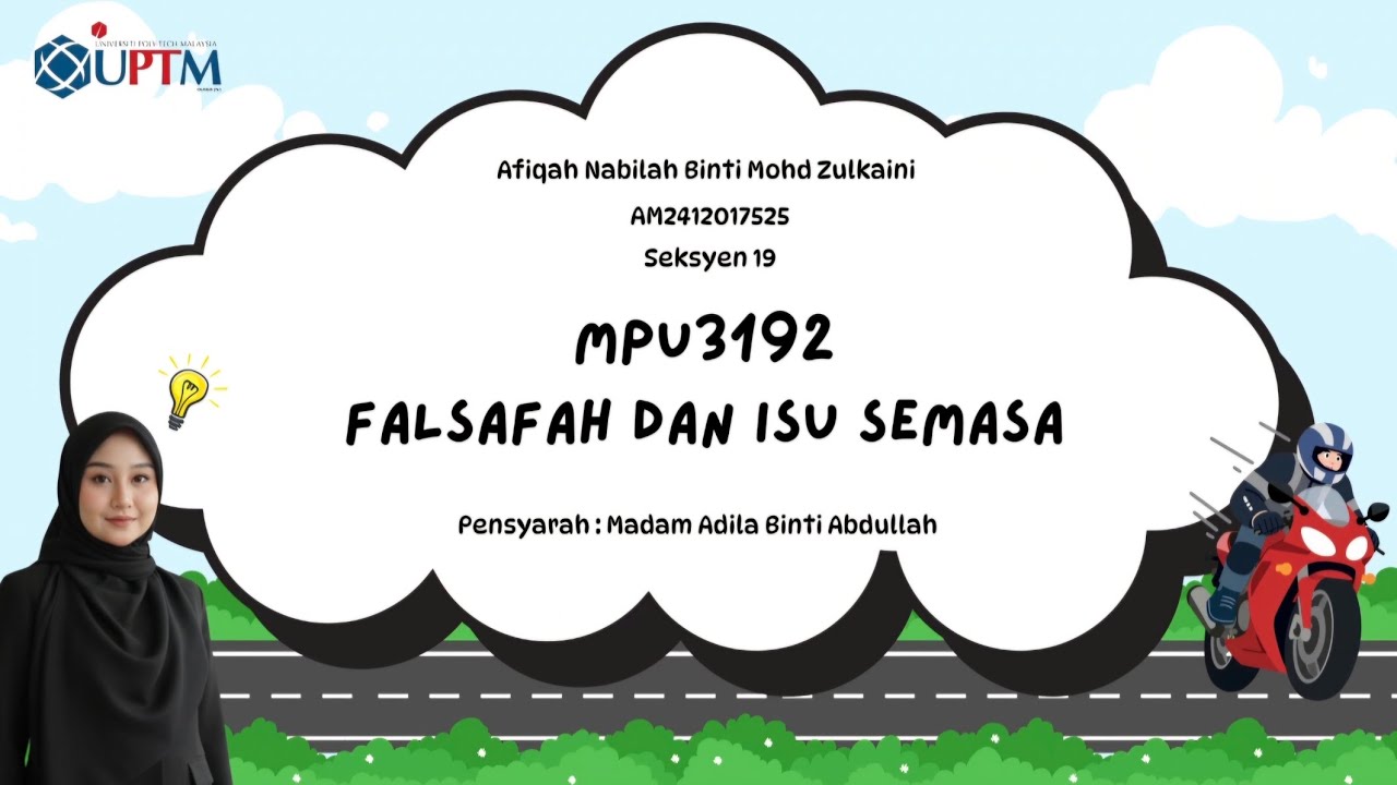 ASSIGNMENT INDIVIDUAL MPU3192 FALSAFAH DAN ISU SEMASA - VIDEOGRAFIK KULIAH 1 SENARIO 1