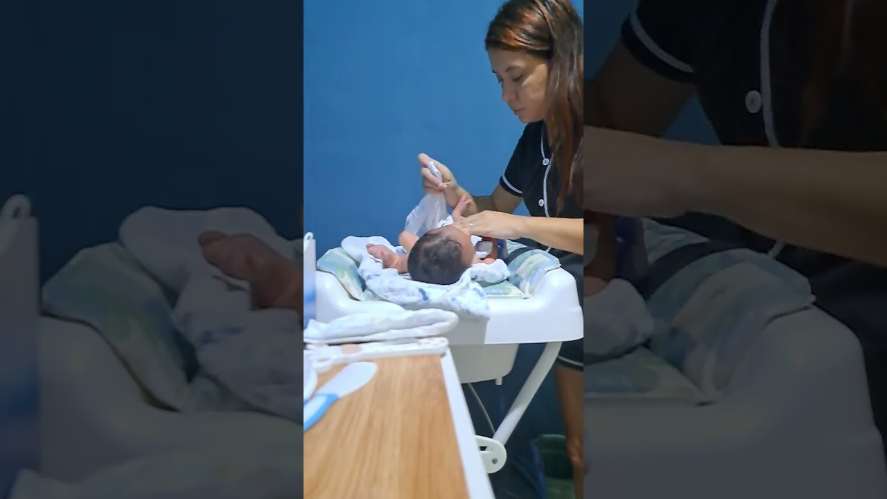 Meu primeiro banho com a mam&atilde;e 