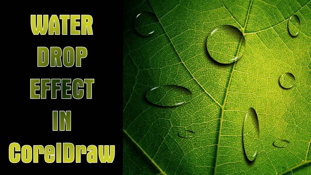 How To make Water Drop Effect in CorelDraw | CorelDraw Effects