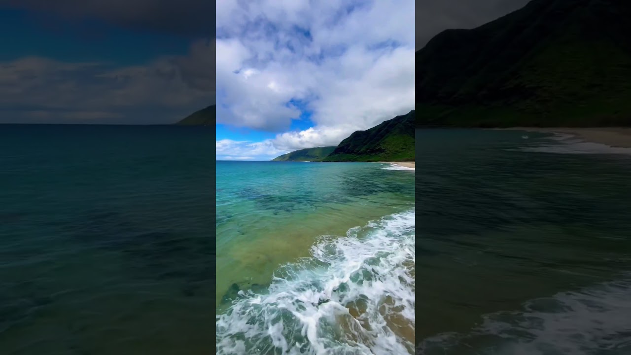 Secluded beach in Hawaii