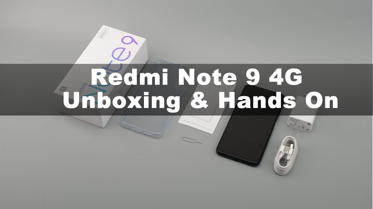 Redmi Note 9 4G Unboxing & Hands On