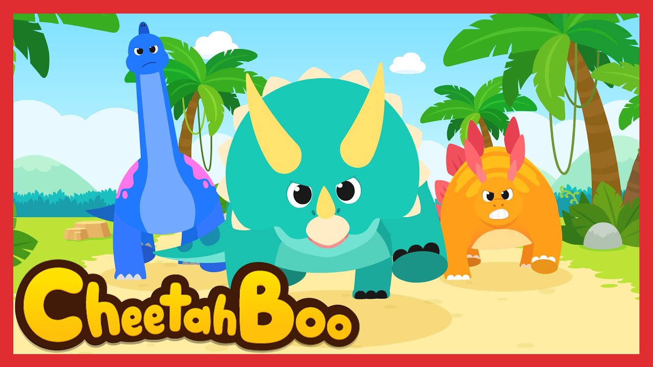 [🎉NEW] Let's Go! Plant-Eating Dinosaurs! | triceratops | Nursery rhymes & Kids Song | #Cheetahboo