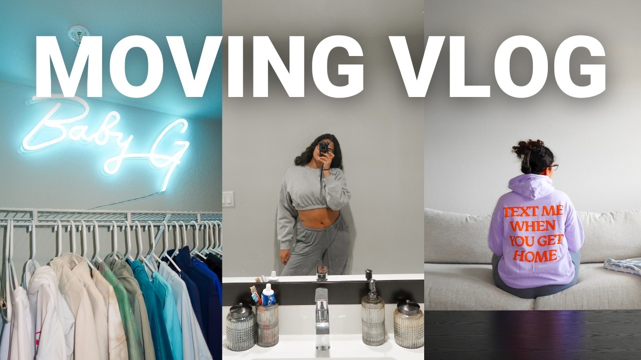 Moving Vlog #2📦 | new couch, lots or organizing, & a haul