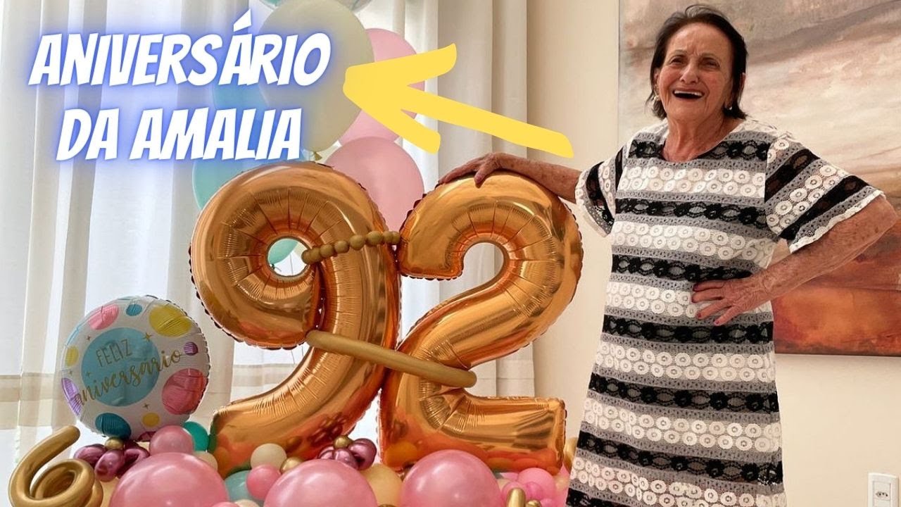 ANIVERSÁRIO DE 92 ANOS DA AMALIA, ELA NÃO ACREDITOU!