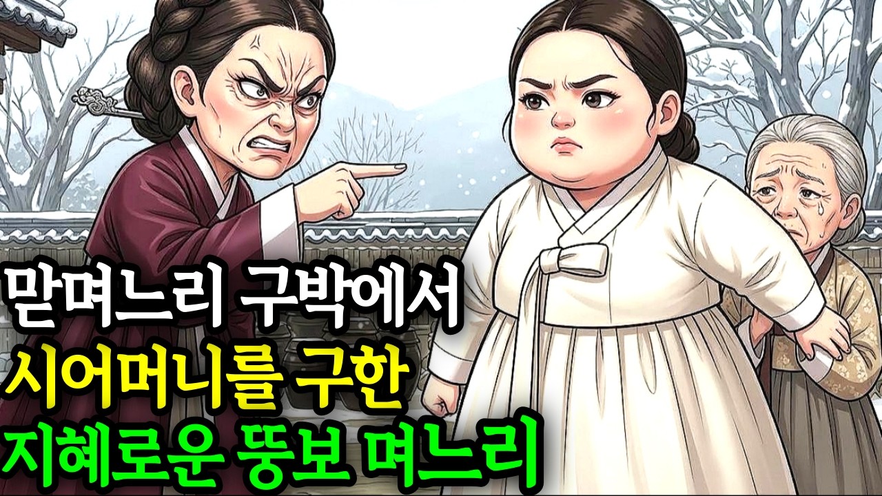 맏며느리 눈치에 숨죽여 살던 시어머니를 구한 지혜로운 뚱보 며느리I야담I옛날이야기I오디오북I전설I민담I사연I