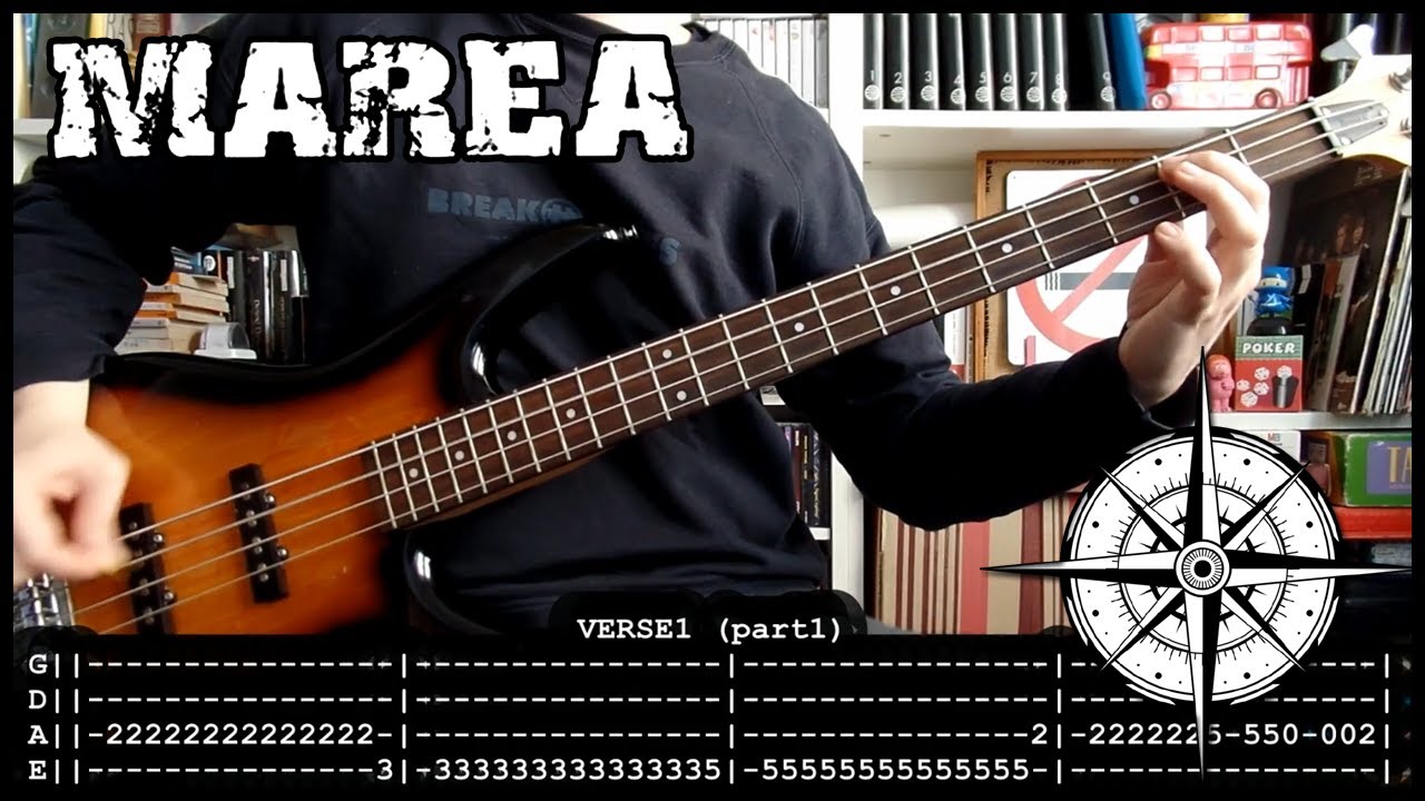 MAREA - Como el viento de poniente 🧭 (bass cover w/Tabs & lyrics)