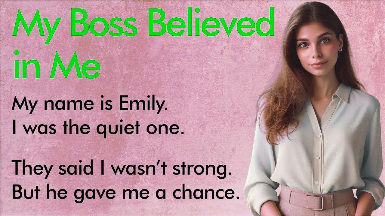 My Boss Believed in Me | Spoken English ✅ Learn English (A1–A2 Level) ✅
