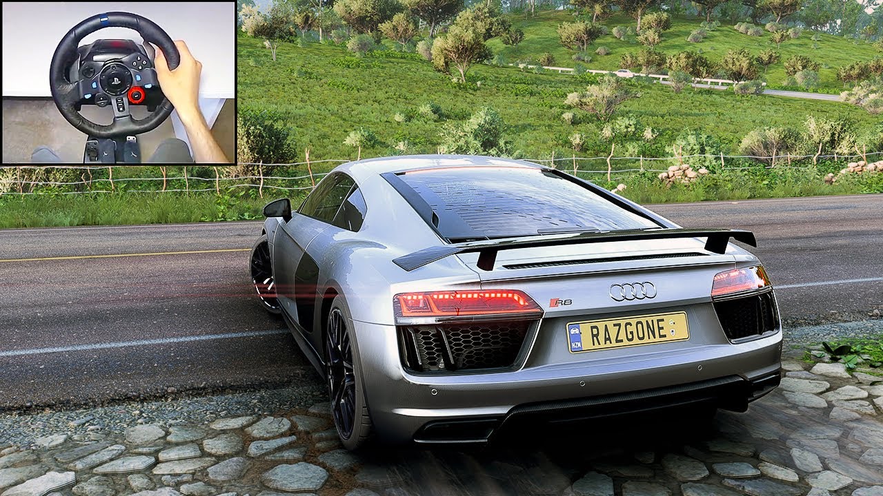 Audi R8 V10 Plus - Forza Horizon 5 Gameplay | Logitech G29 Steering Wheel