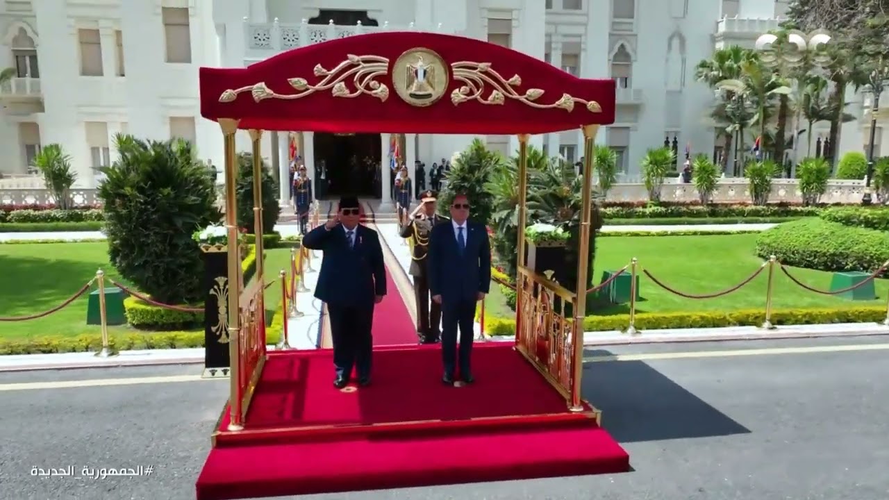 مراسم استقبال رسمية من الرئيس السيسي لنظيره الإندونيسي في قصر الاتحادية