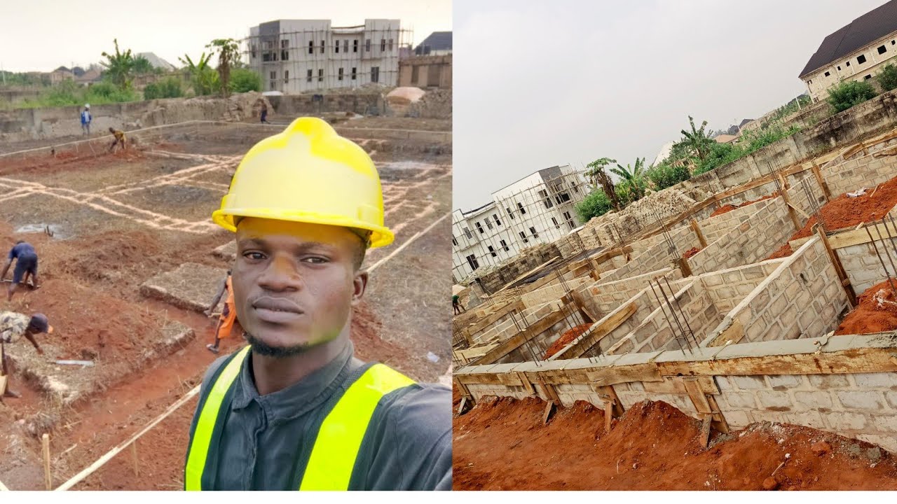 Building a 5bedroom Duplex House Foundation in Nigeria 2024 Stage by Stage🏗 DM 📥inbox +2349065829424