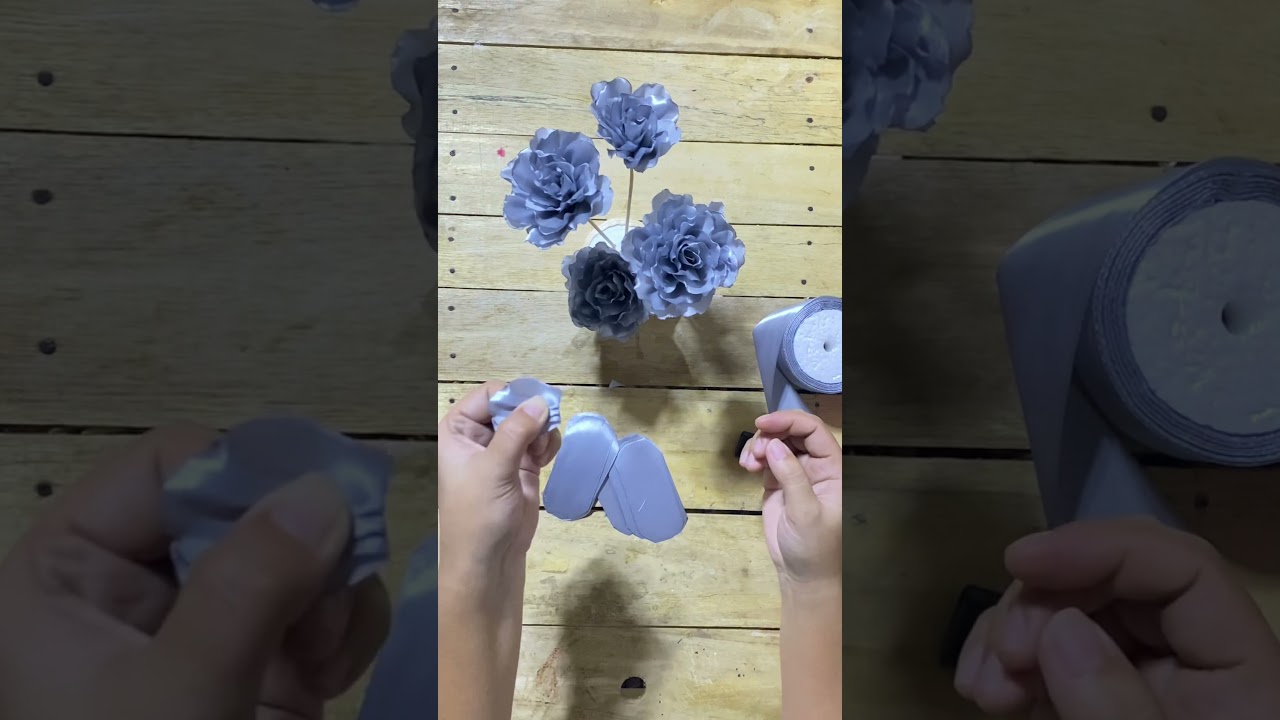 TUTORIAL: How To Make Carnation Satin Flower #diy #satinflower #flowermakingtutorial #tutorial #diy
